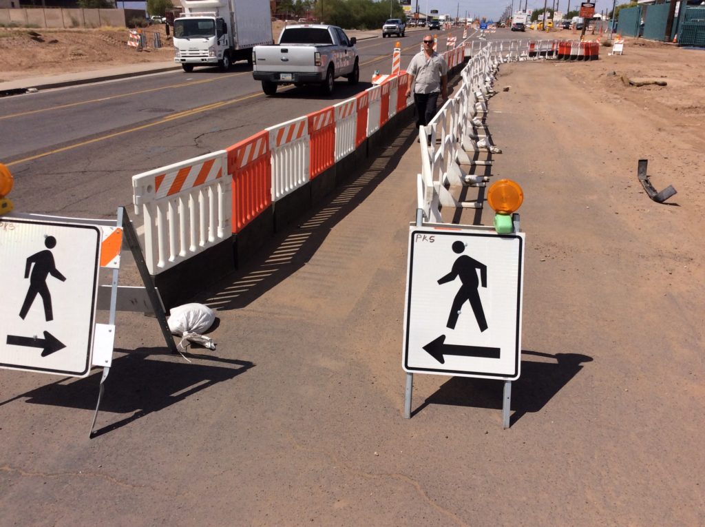 types of barricades plastic pedestrian barricades